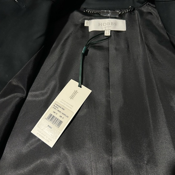 NWT Hobbs London black Charisse Mac Jacket! - Picture 7 of 8